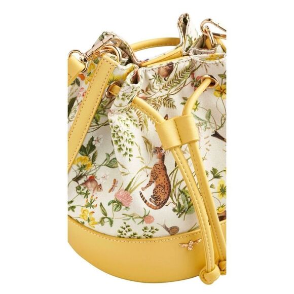 FABLE Meadow Creatures Marshmallow Yellow Bucket Bag / New No Tags - Picture 3 of 5